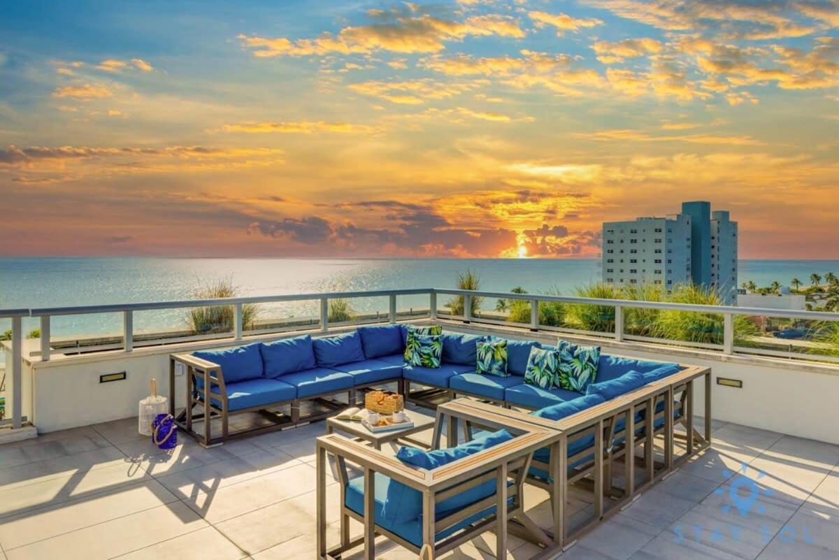 Rooftop Pool - Balcony - Hollywood Beach Broad - Walk Apartment Exterior photo