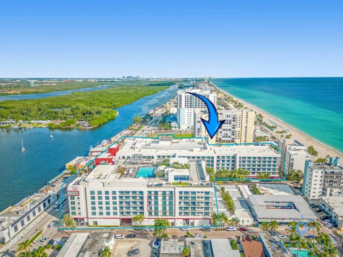 Rooftop Pool - Balcony - Hollywood Beach Broad - Walk Apartment Exterior photo