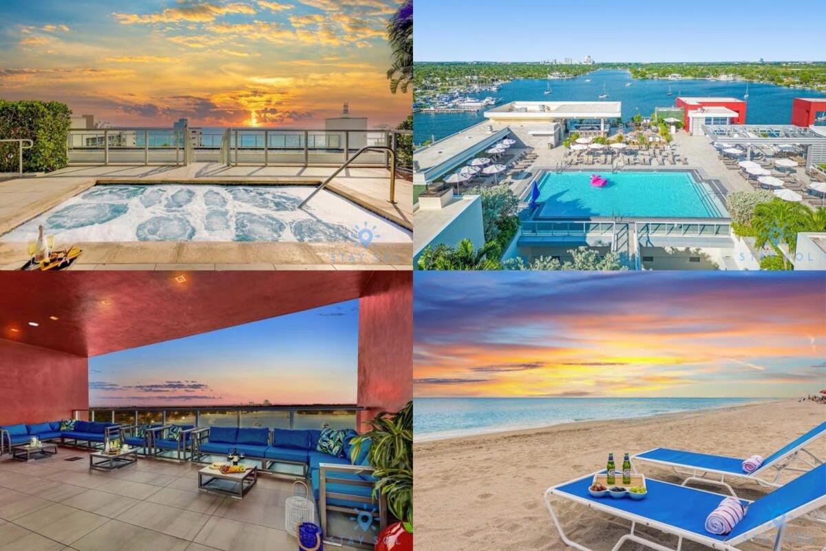 Rooftop Pool - Balcony - Hollywood Beach Broad - Walk Apartment Exterior photo